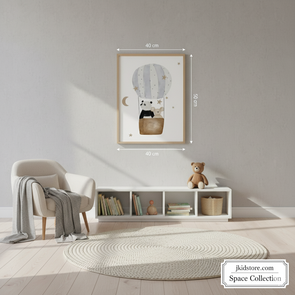 Kids Bedroom Wall Poster 40x50cm - Waterproof Vivid Colour Art Print for Children's Room