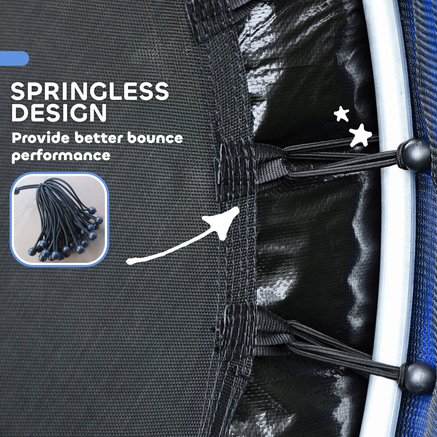 Kids Bungee Trampoline with Safety Net – Ages 3-6