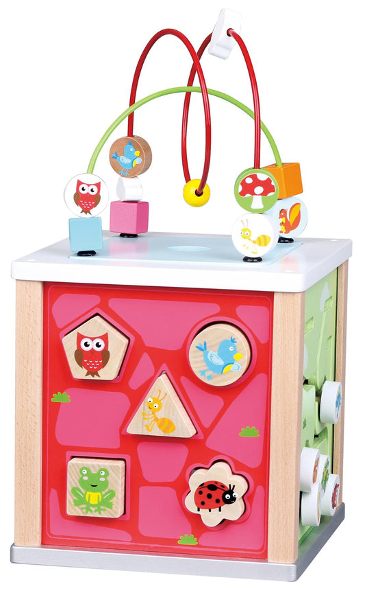 LELIN Nature Activity Cube – Multi-Sensory Toy for 12 Months+