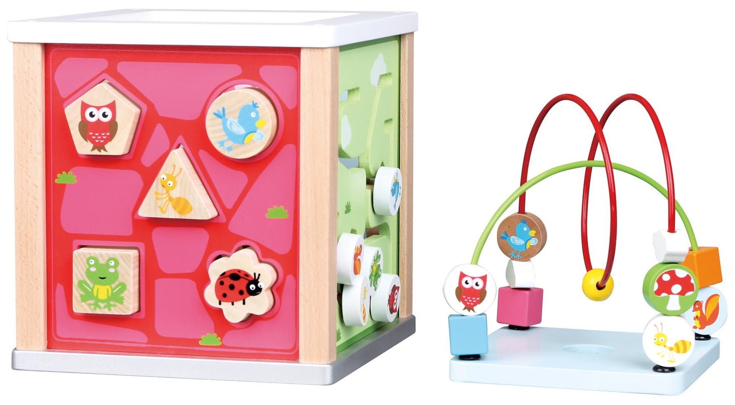 LELIN Nature Activity Cube – Multi-Sensory Toy for 12 Months+