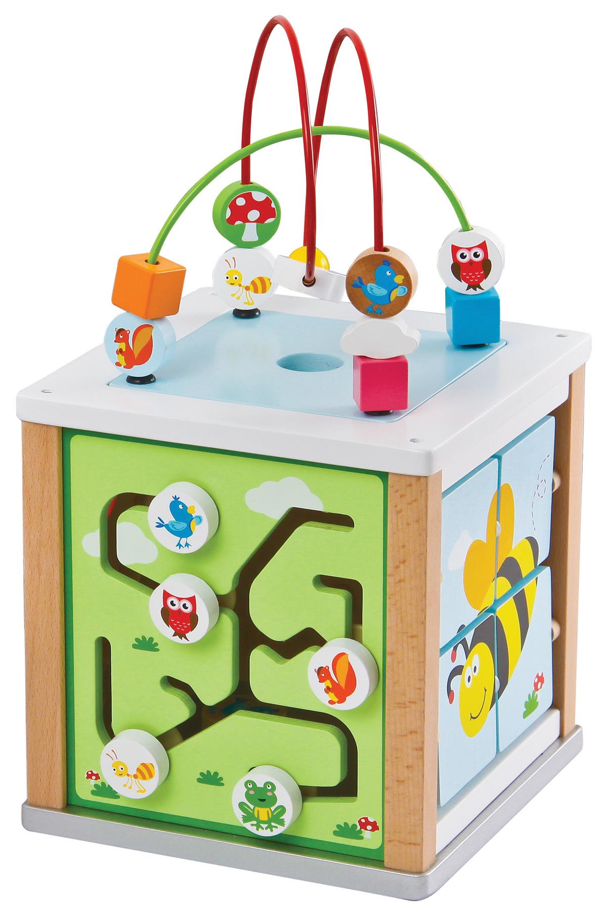 LELIN Nature Activity Cube – Multi-Sensory Toy for 12 Months+