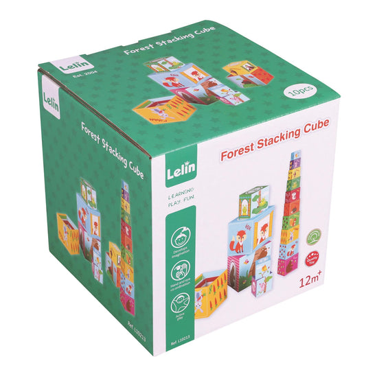 LELIN Forest Stacking Cubes – Learn, Stack & Play!