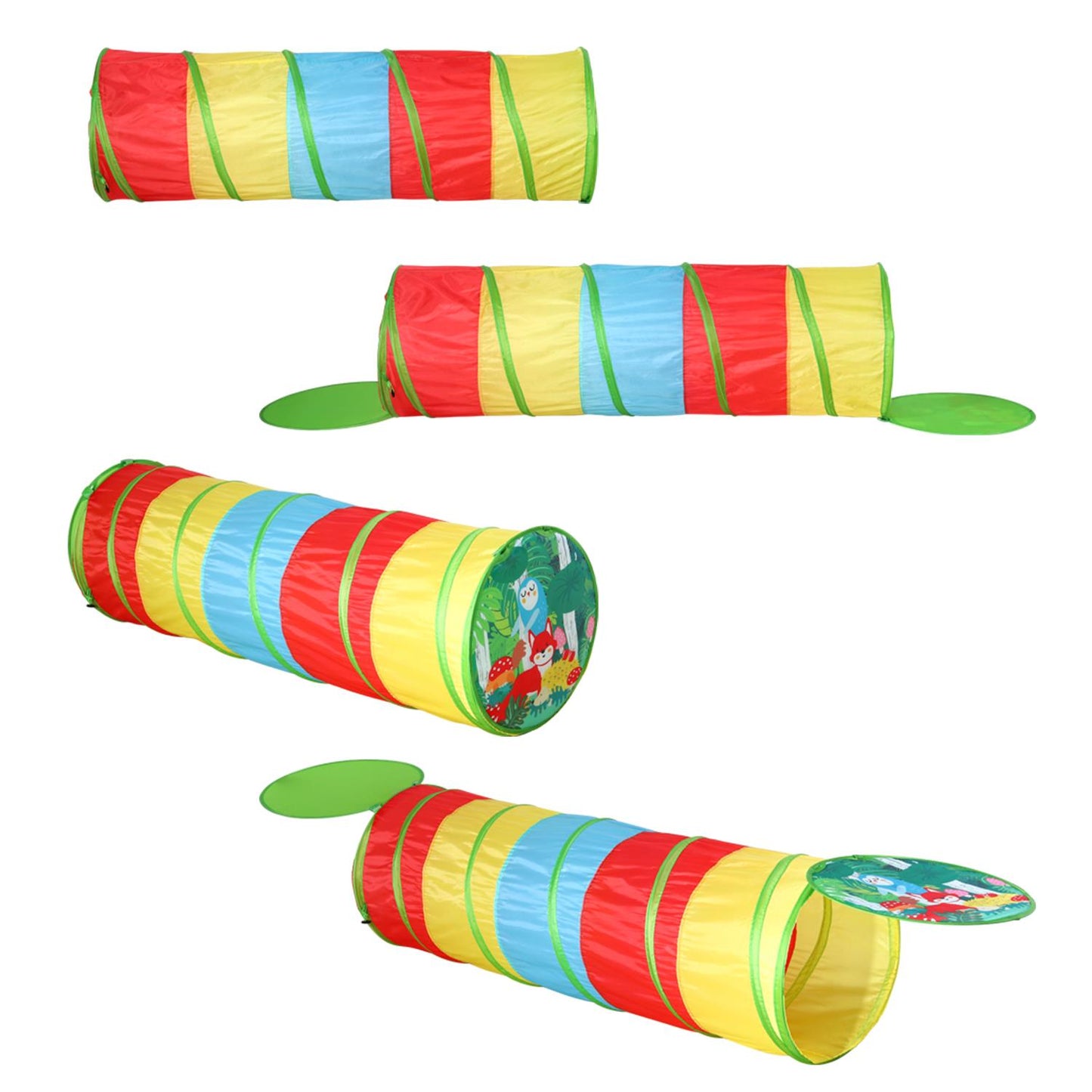SOKA Play Tunnel Multicoloured Pop Up Jungle Indoor or Outdoor Garden Play Tents for Kids Childrens