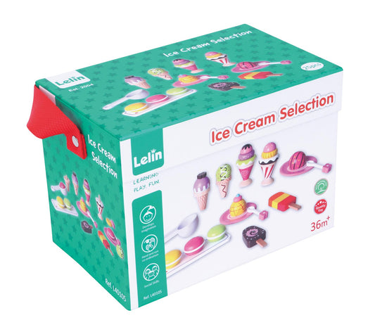Kids’ Wooden Ice Cream & Sweet Treats Play Set
