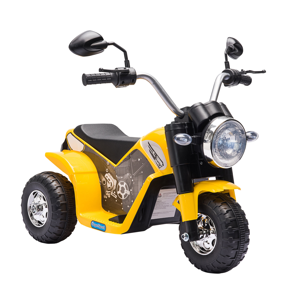 Kids Electric Ride-On Motorbike with Horn & Headlights – Ages 18–36 Months