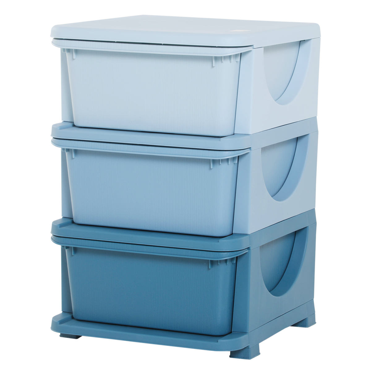 Kids 3-Drawer Plastic Storage Unit – Compact Toy & Clothes Organiser