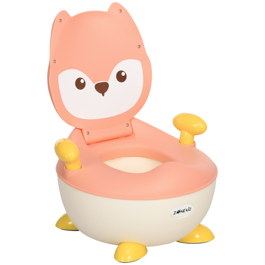 Kids’ Fox-Shaped Potty Chair – Pink