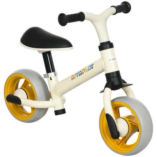 Kids Balance Bike with Adjustable Seat – Orange & Grey (Ages 18–48 Months)