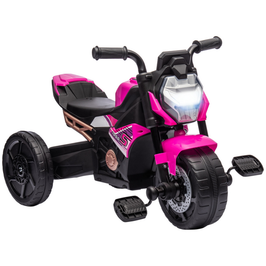 3-in-1 Kids Ride-On Motorcycle – Tricycle, Balance Bike & Sliding Car (Pink)