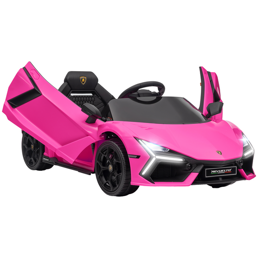 Licensed Lamborghini Revuelto Ride-On Car – Pink