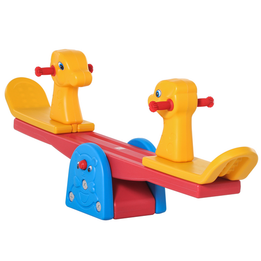 Kids Animal Seesaw with Handles – 2-Seater for Ages 1–4
