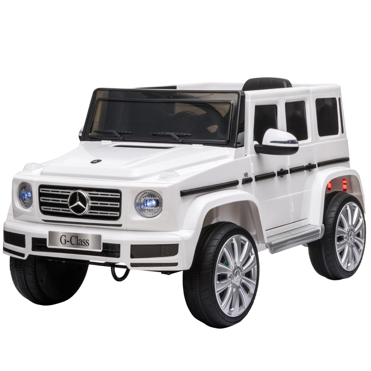 Mercedes Benz G500 12V Kids Electric Ride On Car Remote Control White