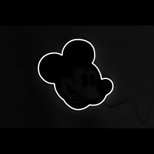 Disney Mickey Mouse Side Face LED Wall Lamp by Yellowpop – Kids’ Room Neon Light
