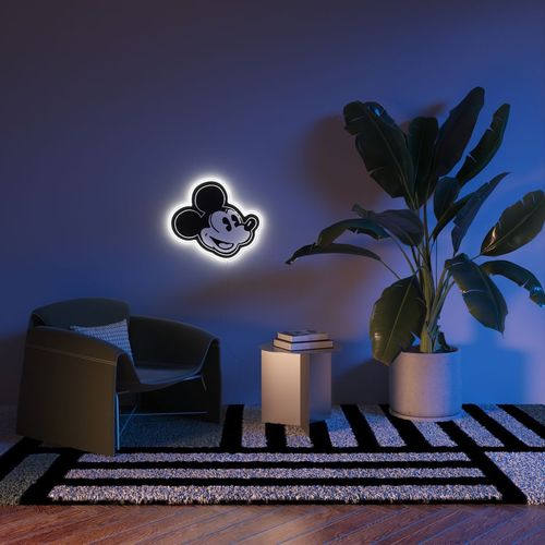Disney Mickey Mouse Side Face LED Wall Lamp by Yellowpop – Kids’ Room Neon Light